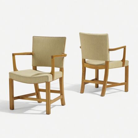 Kaare Klint, ‘Barcelona armchairs model 3758A, pair’, 1927