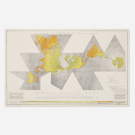 R. Buckminster Fuller, ‘Dymaxion Airocean World Map poster’, 1954