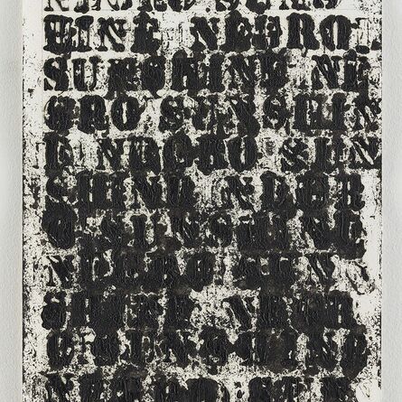 Glenn Ligon, ‘Study for Negro Sunshine 2011.1’, 2011