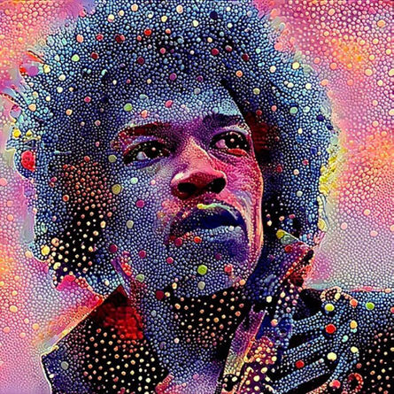 Philip Tsiaras, ‘Jimi Hendrix’, 2022