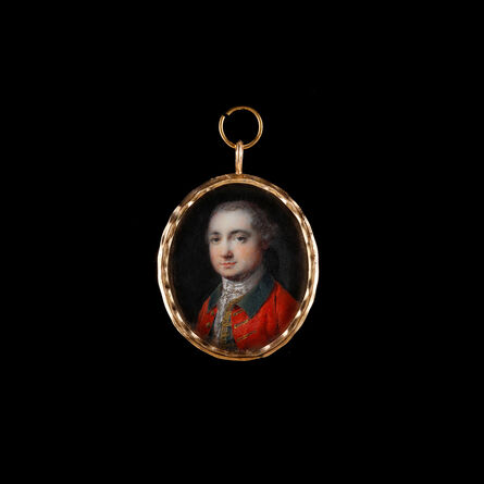 Thomas Frye, ‘Portrait miniature of a Gentleman wearing red coat with green collar’, ca. 1761