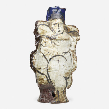 Rudy Autio, ‘Early monumental vessel with nude’, 1964