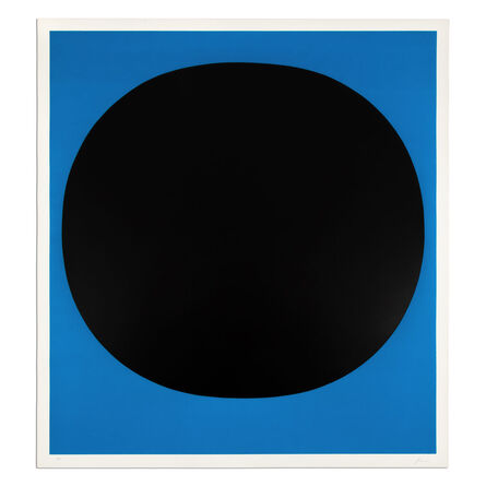Rupprecht Geiger, ‘Black on Blue (from Colour in the Round)’, 1969