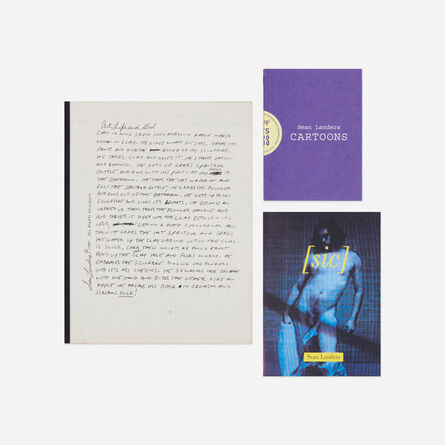Sean Landers, ‘Artist's books, three’, 1990