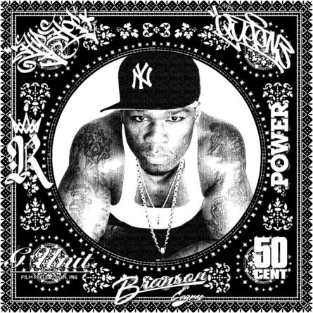 Agent X, ‘50 Cent (Black & White) (50 Years, Hip Hop, Rap, Iconic, Artist, Musician, Rapper, Anniversary, Legend, Pop Art)’, 2023