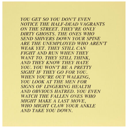 Jenny Holzer, ‘Half-Dead, "Inflammatory Essay" ’, 1982