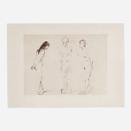 Edvard Munch, ‘Die Frauen und das Gerippe (The Women and the Skeleton)’, 1896