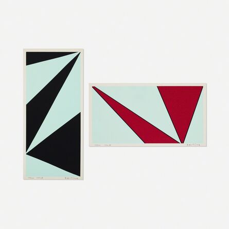 Olle Baertling, ‘Untitled (two works from The Angles of Baertling - Open Form, Infinite Space portfolio)’, 1956, 68/1957, 68