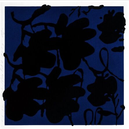 Donald Sultan, ‘Lantern Flowers Black and Blue Oct 4, 2017’, 2017
