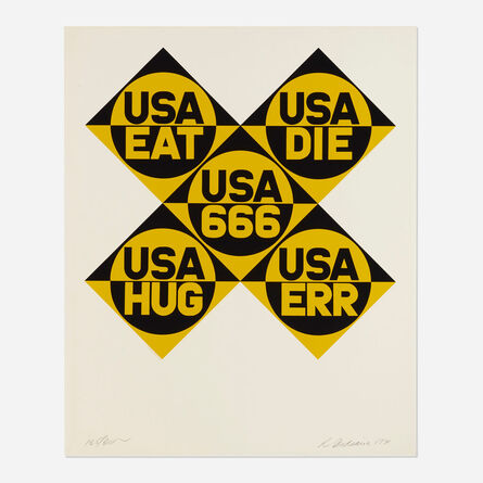 Robert Indiana, ‘USA 666 (from the Decade portfolio)’, 1971