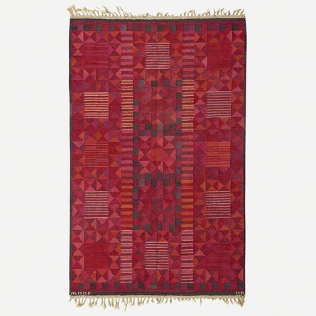 Marta Maas-Fjetterstrom AB, ‘Rubirosa flatweave carpet’, 1958