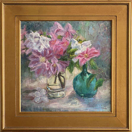 Ann M Lawtey, ‘Clematis and Lilies’, 2021