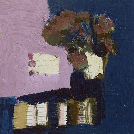 Jennifer Hornyak, ‘Denim Blue with Cream and Pink’, 2017