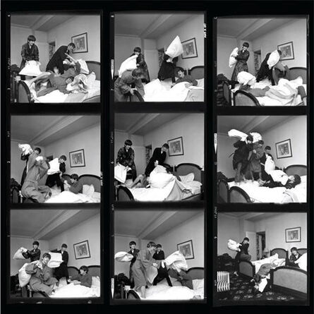Harry Benson, ‘The Beatles Pillow Fight (Contact Sheet), Paris’, 1964
