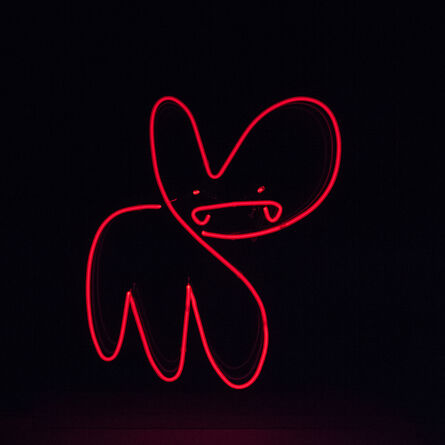 Pure Evil, ‘Infinite neon bunny (red)’, 2017