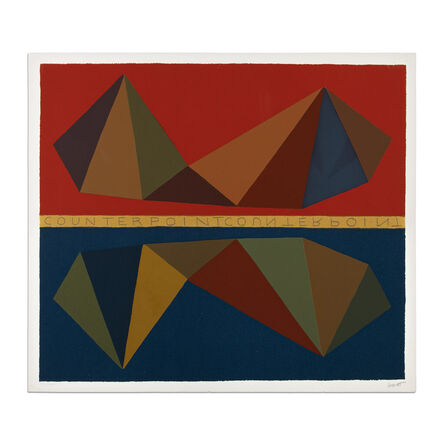Sol LeWitt, ‘Two Asymmetrical Pyramids and Their Mirror Images (Counterpoint)’, 1986