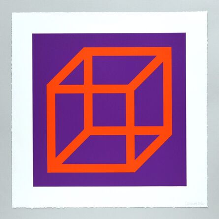 Sol LeWitt, ‘Open Cube in Color on Color Plate 17’, 2003