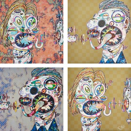 Takashi Murakami, ‘Homage to Francis Bacon (Study for Head of Isabel Rawsthorne and George Dyer); Homage to Francis Bacon (Study for Head of Isabel Rawsthorne and George Dyer); Homage to Francis Bacon (Study for Head of Isabel Rawsthorne and George Dyer); and Homage to Francis Bacon (Study for Head of Isabel Rawsthorne and George Dyer)’, 2016