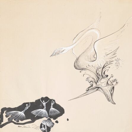 Salvador Dalí, ‘Study for Scenography and Costume for the Ballet Bacchanale’, 1939