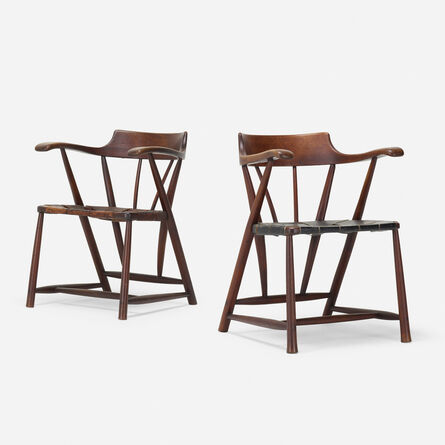 Wharton Esherick, ‘Captain's chairs, set of two’, 1951