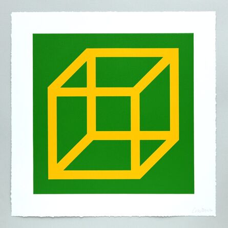 Sol LeWitt, ‘Open Cube in Color on Color Plate 08’, 2003
