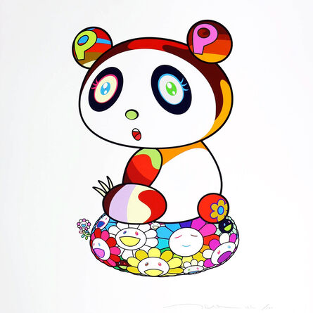 Takashi Murakami, ‘ Panda Cub on a Flower Cushion, Bouncy Bounce’, 2020