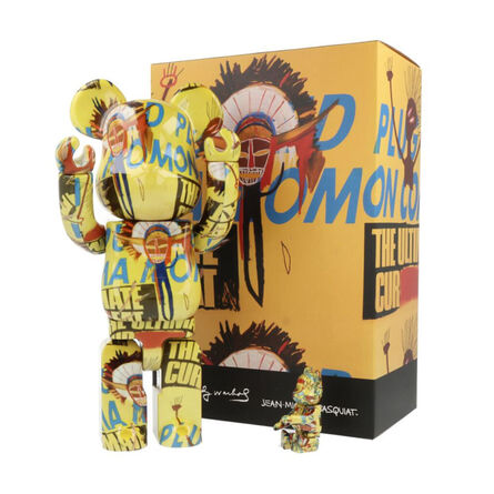 BE@RBRICK, ‘400% + 100% Bearbrick Set, Andy Warhol x Jean-Michel Basquiat #3’, 2021