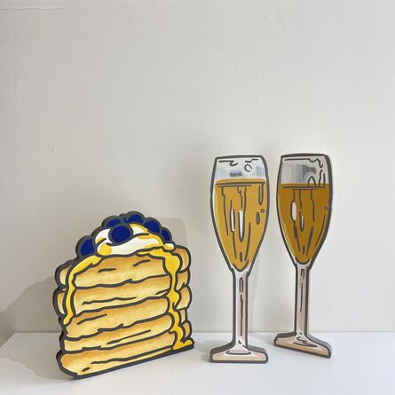 Lee Mijung, ‘Installation View_Flat-pack: pancakes, Flat-pack: prop series_two____glasses ’, 2020