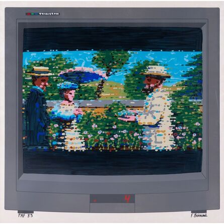 François Boisrond, ‘L'impressioniste ou Canal+ sans le décodeur’, 1989
