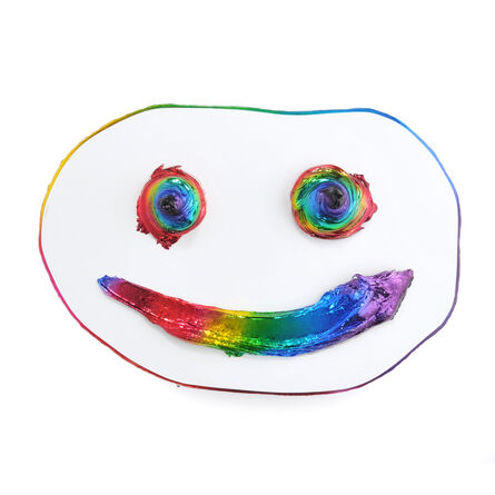John Monn, ‘"005" - 3 Dimensional Colorful Sculptural Mask Artwork by John Monn’, 2022