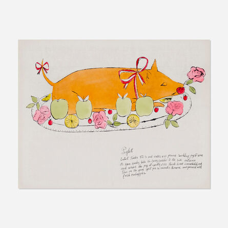 Andy Warhol, ‘Piglet (from the Wild Raspberries portfolio)’, 1959