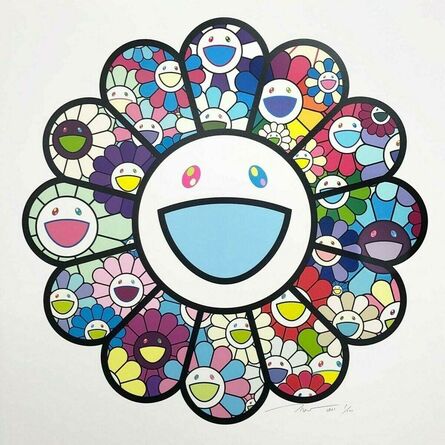 Takashi Murakami, ‘Pastel colored flowers’, 2022