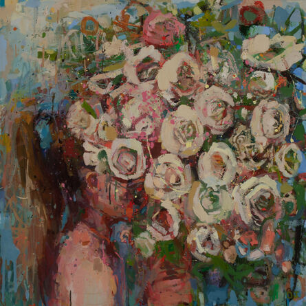 Devorah Jacoby, ‘Girl With Flowers IV’, 2017