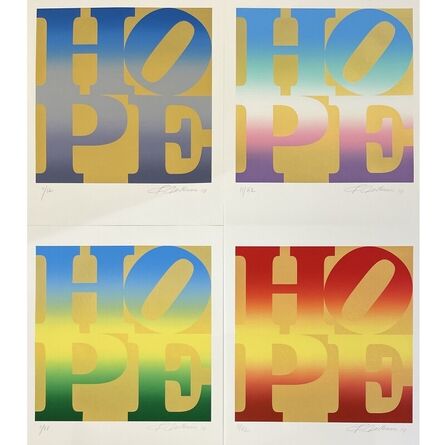 Robert Indiana, ‘Four Seasons of Hope, Gold (Complete set)’, 2012