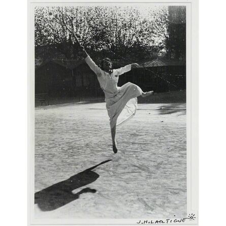 Jacques-Henri Lartigue, ‘Suzanne Lenglen training, Nice’, ca. 1915