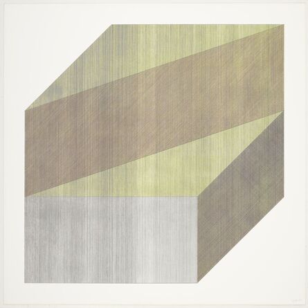 Sol LeWitt, ‘Form derived from a cube with lines in our directions & four colors’, 1984