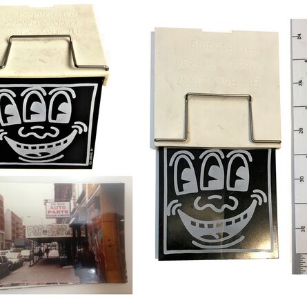 Keith Haring, ‘"Three Eyed CONDOM Case", POP Shop NYC, & 1980's POP Shop Photo’, 1987