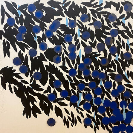Donald Sultan, ‘Black and Blue Mimosa’, 2013