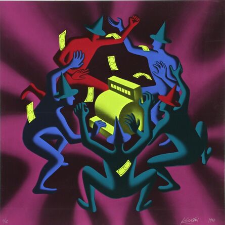 Mark Kostabi, ‘Cash Dance, 1990 by Mark Kostabi’, 1990