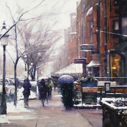 Ben Aronson, ‘Newbury Street in Snow’, 2023