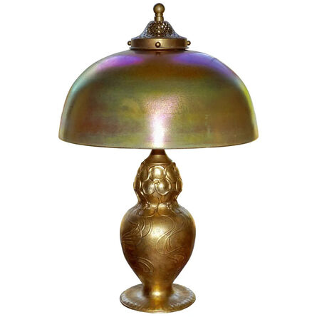 Tiffany Studios, ‘Tiffany Studios Gilt Bronze and Favrile Table Lamp’, ca. 1905