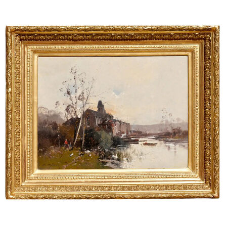 Eugène Galien-Laloue, ‘Eugene Galien Laloue Large Landscape Oil painting’, 1885