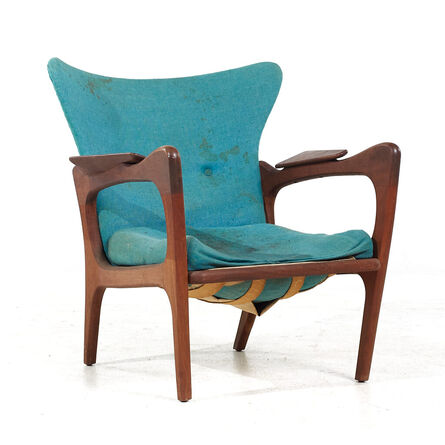 Adrian Pearsall, ‘Adrian Pearsall for Craft Associates Mid Century 2291-C Walnut Lounge Chair’, 1970-1979