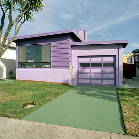 Jeff Brouws, ‘Hyacinth, Daly City, California (Freshly Painted Houses)’, 1991