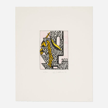 Roy Lichtenstein, ‘Head With Feathers and Braid’, 1980