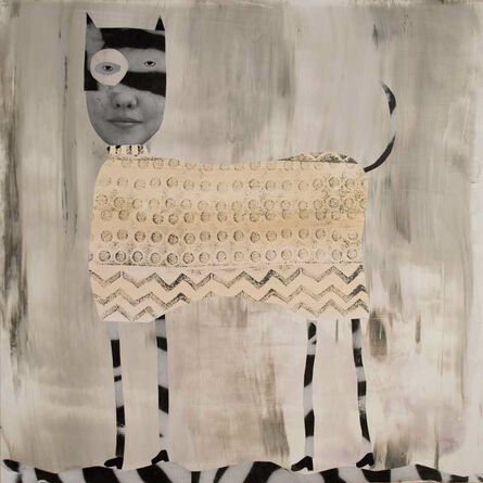 Holly Roberts, ‘Spotted Cat with Stripes’, 2018