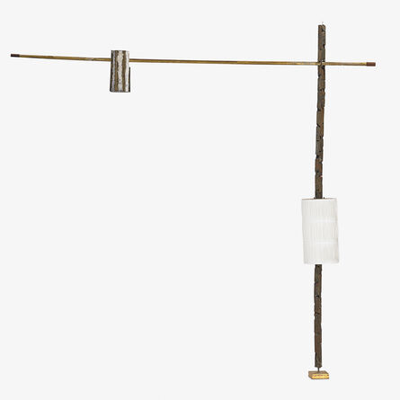 Paul Evans (1931-1987), ‘Pole lamp with shade and pendant, New Hope, PA’, 1960s