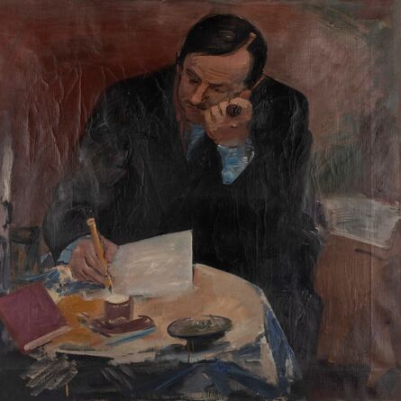 Achille Funi, ‘Ritratto dello scrittore Becca Benso’, 1929