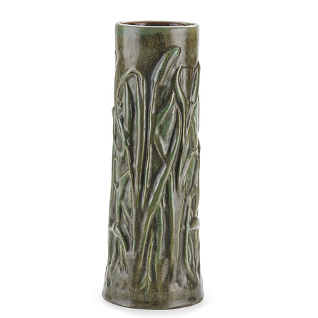 Fulper Pottery, ‘Fine and Rare Cattail Vase, Flemington, NJ’, 1910s