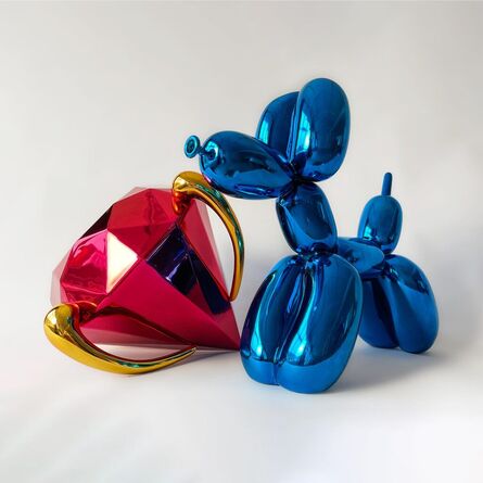 Jeff Koons, ‘Set: Balloon Dog (Blue), 2021 and Diamond (Red), 2020’, 2020-2021